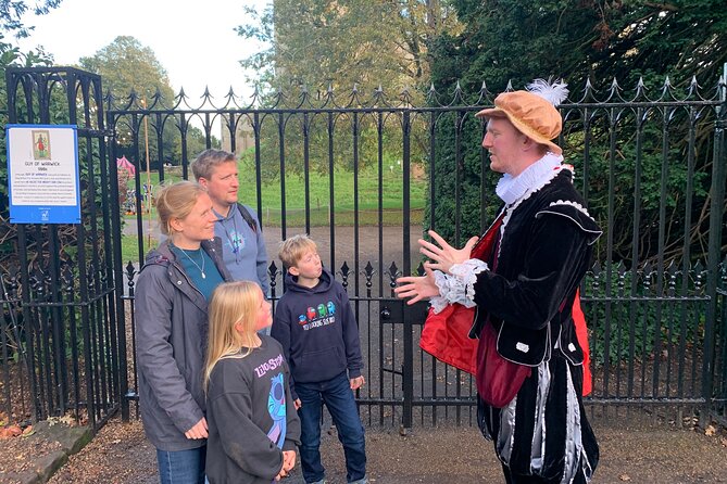 A Historical tour of Warwick with Queen Elizabeth's Secret Lover - Warwick Castle ticket office: starting with context (and saving money)