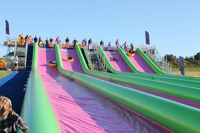 A monster 360ft long slip and slide session in BUDE, Cornwall - Key highlights that make this Monster Slide worth your time