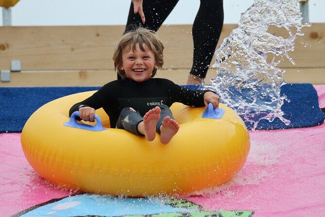 A monster 360ft long slip and slide session in BUDE, Cornwall - Safety and cleanliness: why the staff matter as much as the slide