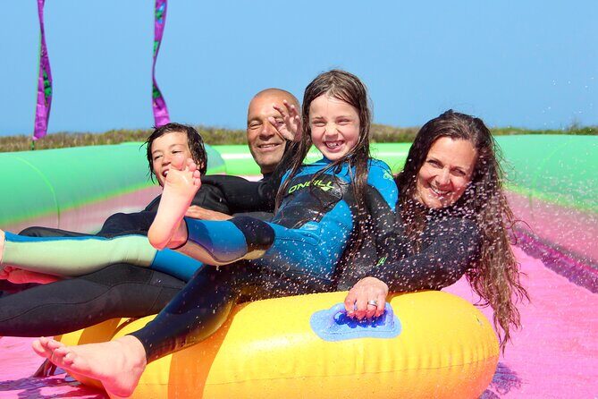 A monster 360ft long slip and slide session in BUDE, Cornwall - How long is one hour, and what you’ll actually do in that time