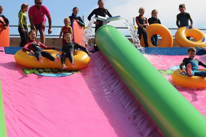 A monster 360ft long slip and slide session in BUDE, Cornwall - Who this Monster Slide is best for in Cornwall