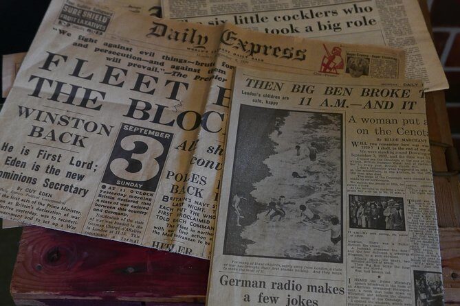 A private guided tour of World War 2 sites along the Kent Coast - Kent Battle of Britain Museum: memorabilia scale you can feel