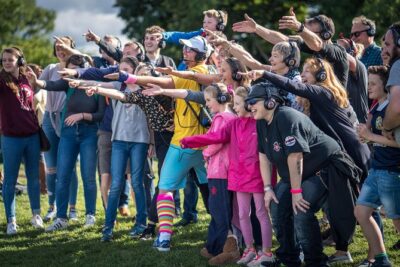 A Silent Disco Adventure in Manchester - Radio headsets and an adventure host: the control factor