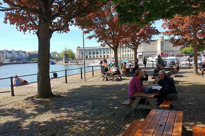 Bristol Harbourside Self-Guided Walking Tour - Amphitheatre waterfront and the skateboarding clue you might otherwise miss