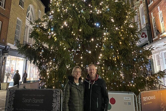 Christmas Mulled Wine Walk of Winchester - The 12th-century historic gate: the season begins with old stone