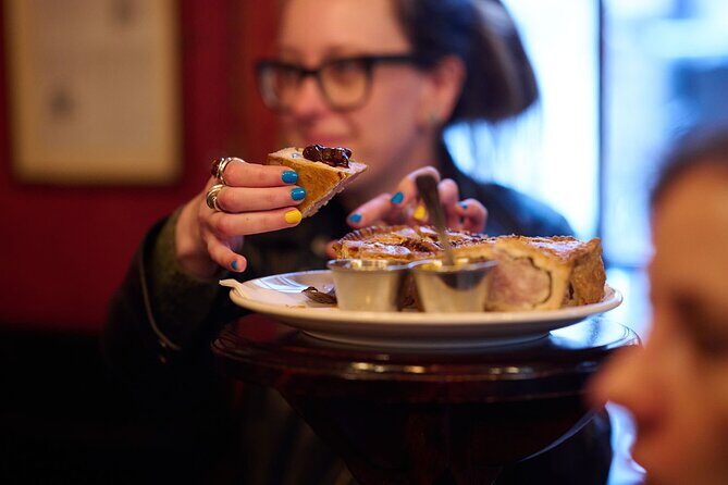 Devour London Historical Pub Tour:Traditional British Food & Ales - Stop 4: Ye Olde Cock Tavern on the Thames and the scotch egg finish