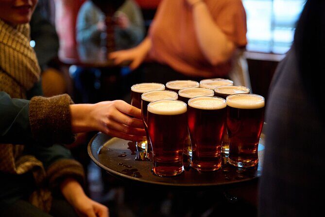 Devour London Historical Pub Tour:Traditional British Food & Ales - The tastings and drinks: snack-sized, pub-classic, and easy to share