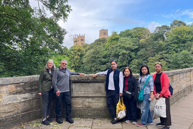 Durham Full City Tour - Framwellgate Bridge: the oldest bridge view of Castle and Cathedral