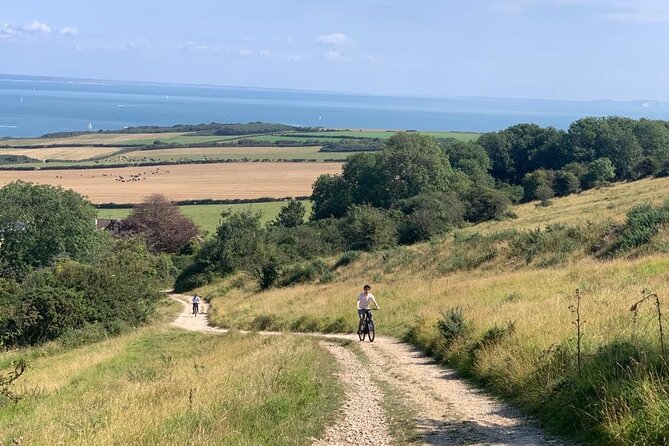 E-bike excursion exploring the Purbecks - Corfe Castle and Old Harry Rocks: two very different payoff stops