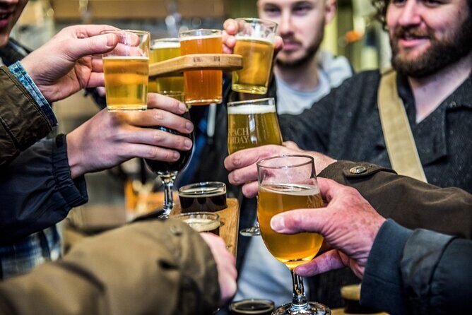 East End Craft Brewery Tour - Stop 4: Deviant & Dandy (founded 2017) in an old courtyard