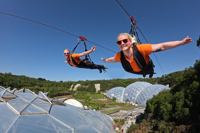 England’s Fastest Zipline at the Eden Project - The platform climb and your harness attachment moment
