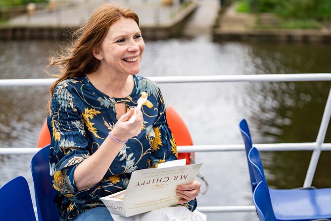 Fish & Chips Boat Cruise in York - Captain Commentary + Background Music: Hearing Stories Without Straining