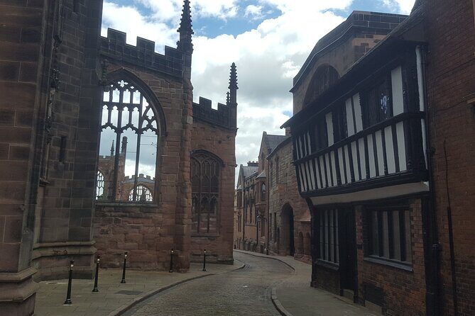 Godiva's Cathedral Quarter Walk - Priory Visitor Centre: the cathedral site behind the Cathedral Quarter myths