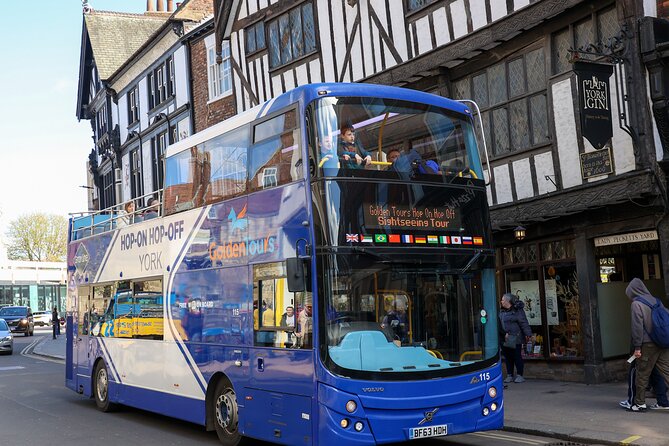 Golden Tours York Hop-on Hop-off Open Top Bus Tour with Audio Guide - The 1-hour circuit and your 24–48 hour ticket plan