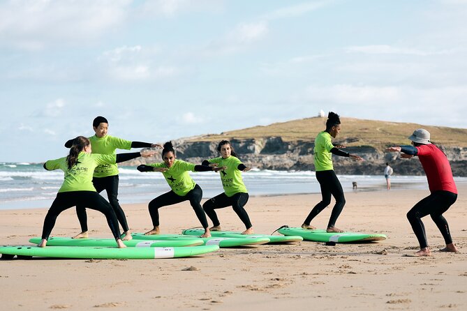 Half-Day (2hr) Surf Experience in Newquay - Beginners & Improvers - Towan Beach start: learning control on real waves