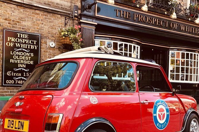 Half Day Tour in a classic Mini Cooper - Borough Market: 1000-year-old food energy plus your coffee stop