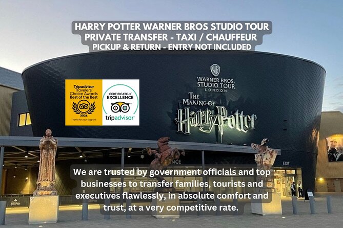 Harry Potter Warner Bros Studio Private Transfer Pickup & Return - Key Points That Matter