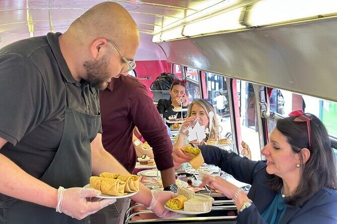 "Here We Go Again" London Afternoon Tea Bus - Afternoon tea lunch: menus, Prosecco, and the food reality