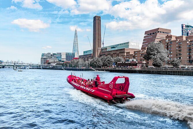 High-Speed Thames River Speedboat in London - 30-knot adrenaline near Canary Wharf and Docklands