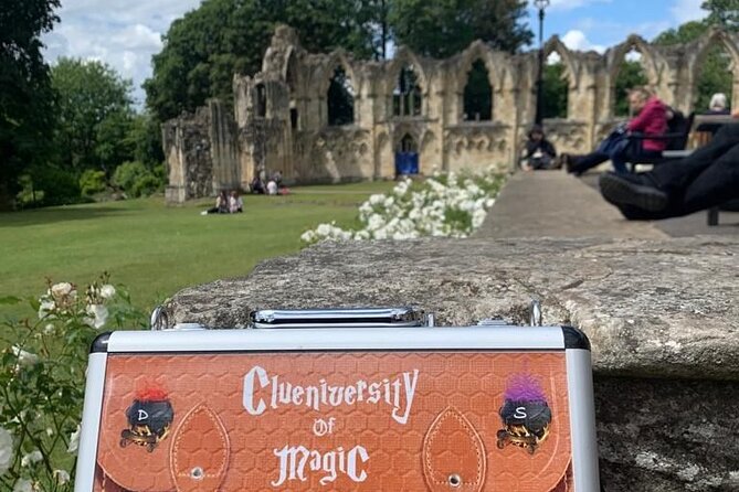 Immersive City Treasure Hunt in York - Solving wizard-school puzzles: codes, patterns, and smart hints
