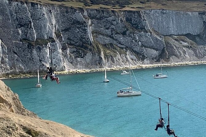 Isle of Wight - Day Tour from Portsmouth including Ferry Crossing - Alum Bay and the Needles: the photography and the stairs dilemma