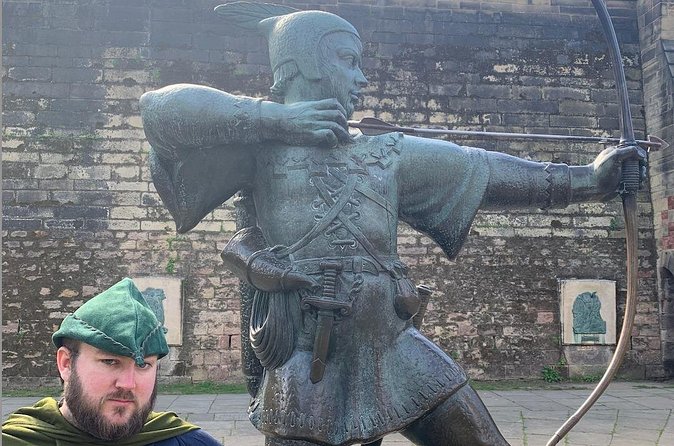 Little John's Big Tour of Nottingham - Stop 2: Robin Hood Statue for the legend moment and photos