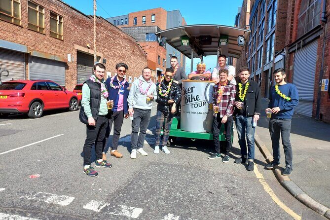 LIverpool beer or prosecco bike tour - The driver is the show: Shay, Reece, Sean, Ethan, and Shea