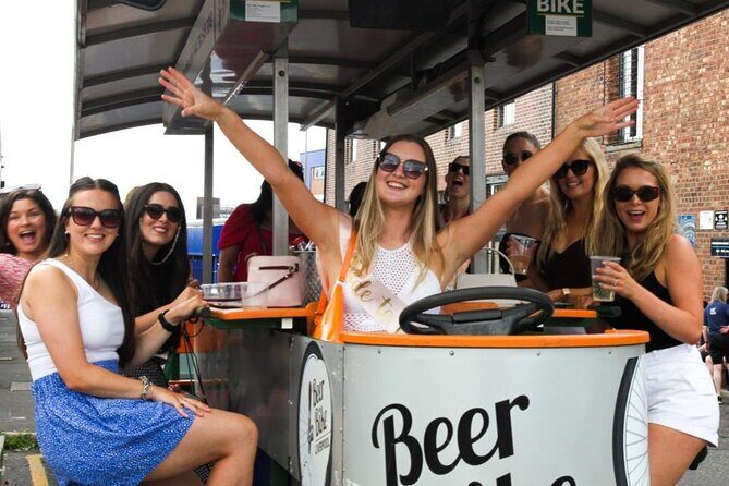 LIverpool beer or prosecco bike tour - Where this tour fits best: hen dos, birthdays, and friend groups