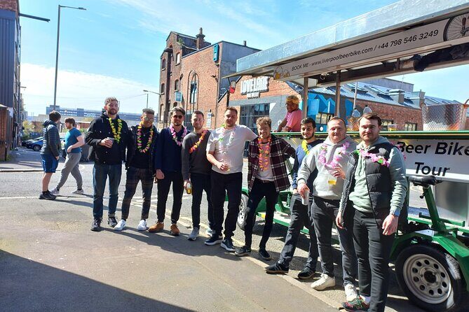 LIverpool beer or prosecco bike tour - The ride plan: starting at 31 Grafton St and ending by Love Lane + Cains