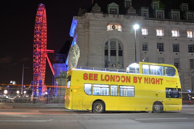 London by Night Sightseeing Tour - Open Top Bus - St Paul’s Cathedral and Tower Bridge: two skyline stars
