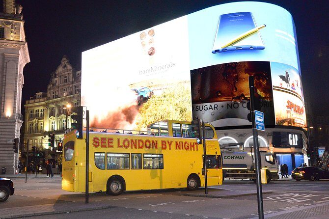 London by Night Sightseeing Tour - Open Top Bus - Kensington, Harrods, and the South Kensington sights
