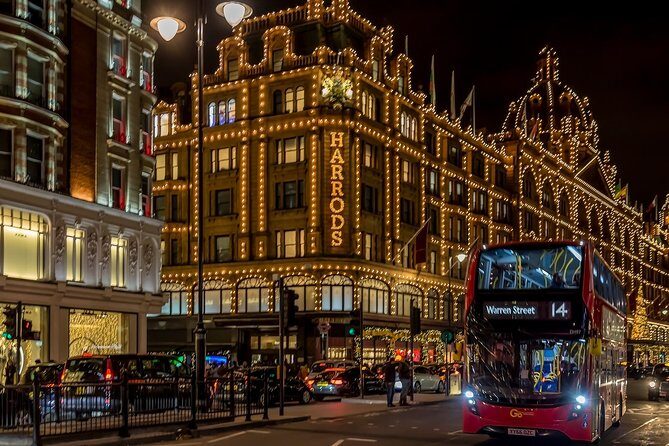London Christmas Lights Tour by Vintage Double-Decker Bus - The London Christmas lights route: Trafalgar Square to Oxford Street and beyond
