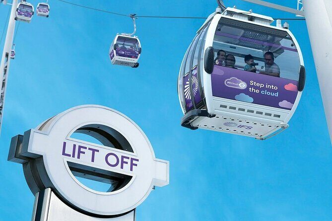 London: IFS Cable Car + Uber Boat Hop-On Hop-Off 1 Day River Pass - The key logistics turn: switching to the IFS Cloud Cable Car at North Greenwich