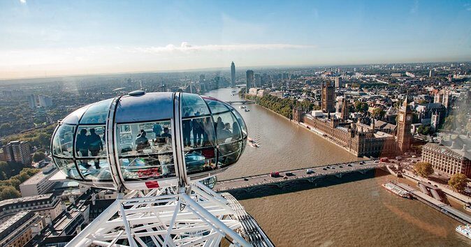 London Landmark Walking Tour & Ride The London Eye - Houses of Parliament and Westminster Abbey: the 40-minute reality check