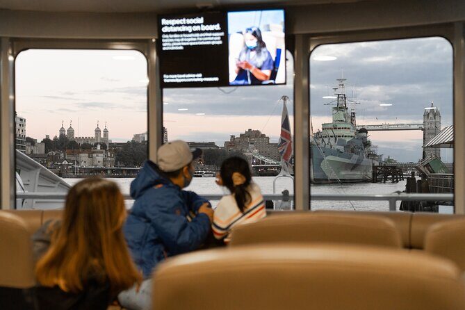 London Roundtrip Thames Cruise Uber Boat by Thames Clippers - Comfort on the Water: Seating, Shelter, and Pace