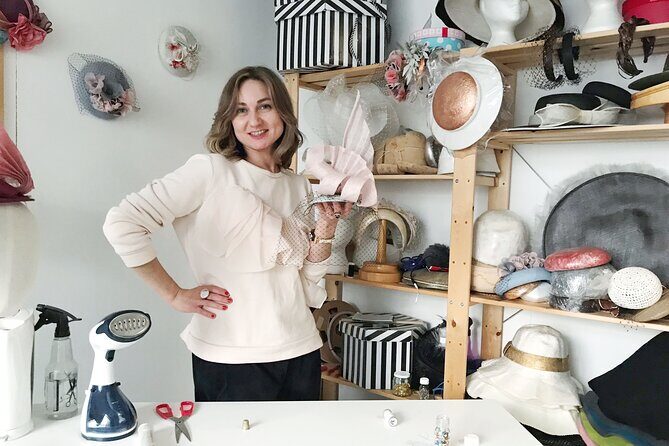 Make a Fascinator Hat with a Designer in London - The studio setup: where you go and what that means