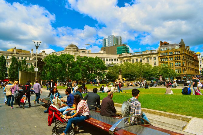 Manchester Afternoon Walking Tour - St Anne’s RC Church, St Ann’s Square, and Royal Exchange Theatre: faith and performance