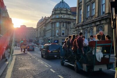 Newcastle beer or prosecco bike tour - Drinks on board: unlimited means you can actually relax