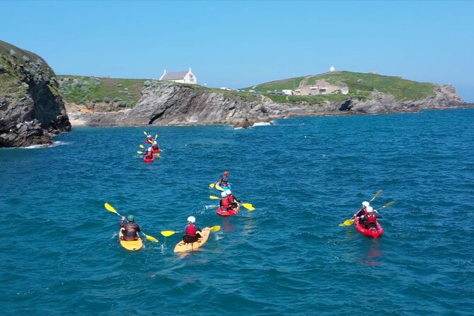 Newquay Kayaking Adventure - Out on the water: cliffs, marine life, and the swimming requirement