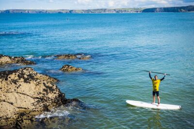 Paddleboarding Around Newquay's Coastline - Start at Towan: Equipment, Briefing, and the First Movements