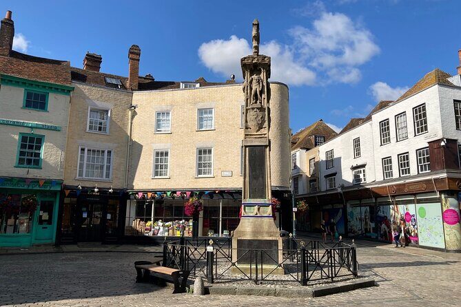 Private Guided Walking Tour of Canterbury - High Street finish: Beaney, Eastbridge Hospital, and King’s Bridge views