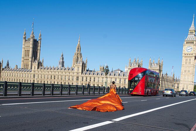 Private Photography of Flying Dress Africa - Big Ben angles from Westminster Bridge: the classic start