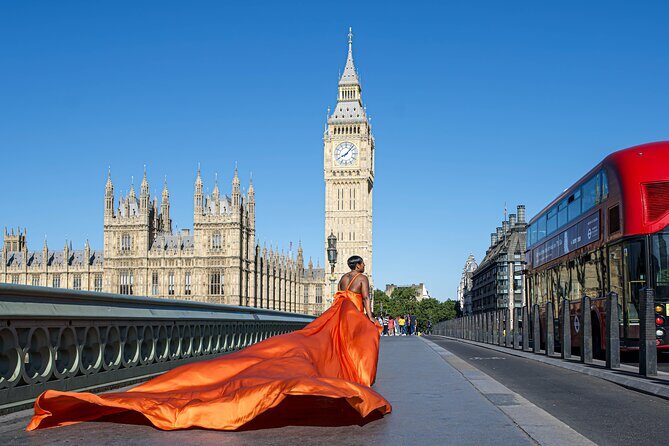Private Photography of Flying Dress Africa - The London Eye and Thames viewpoints: where the photos get cinematic