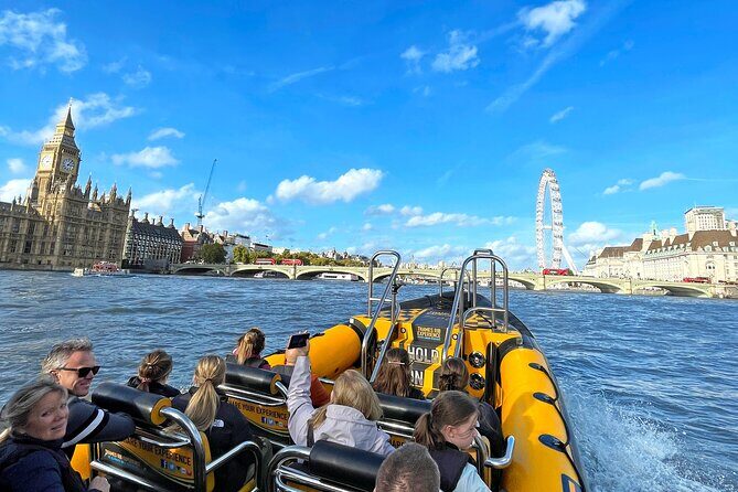 Speedboat Sightseeing: Embankment OR Westminster Pier -45 Minutes - What to Wear: Cold Thames Air, Spray, and Movement