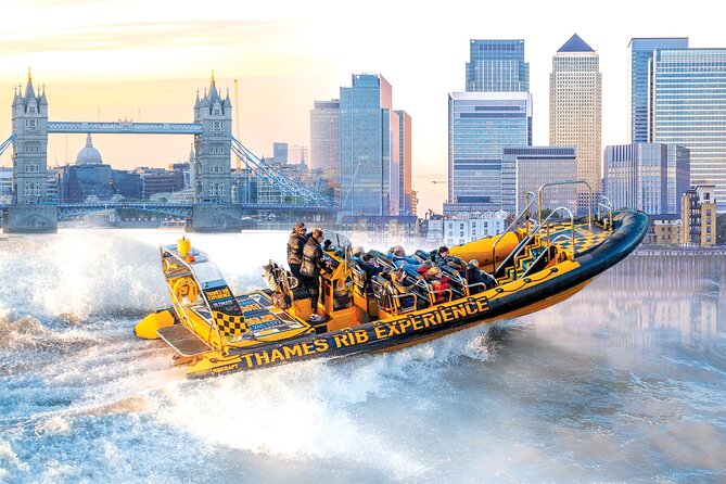 Speedboat 'Tower RIB Blast' from Tower Millennium Pier - 20 minutes - Speedboat London in 20 minutes: what you actually get