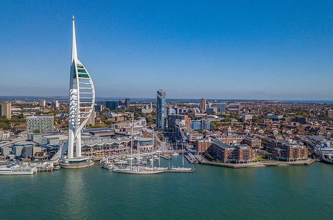 Spinnaker Tower Portsmouth All Day Admission Ticket - The ground-floor Waterfront Café and nearby Gunwharf Quays