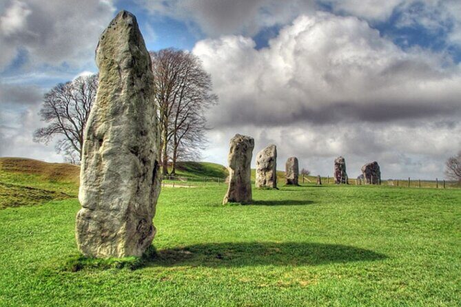 Stonehenge and The Stone Circles of Avebury Day Trip from London - West Kennet Long Barrow: the 5000-year-old tomb and the Silbury Hill view