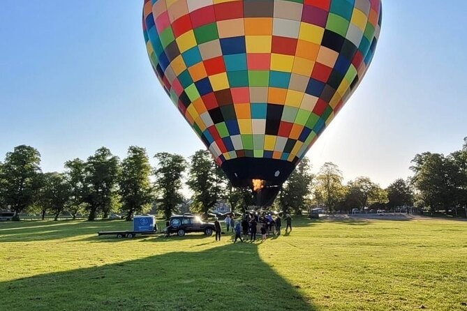 Sunrise Hot Air Balloon Flight Over York - The champagne toast and your flight certificate