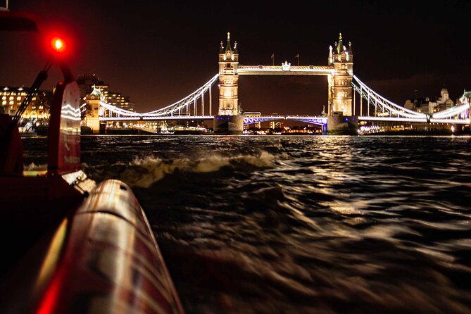 Thames Rockets Sunset London Speedboat Experience - HMS Belfast and the floating naval history feel at the end