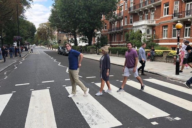 The Beatles Magical History Black Taxi Tour London - Abbey Road Studios: zebra crossing photos and the graffitied wall